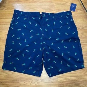 Mens above the knee shorts with pineapples